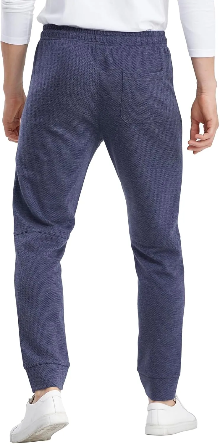 1 Pack/2 Pack Mens Jogger Gym Sweatpants, Athletic Jogger Workout Pants for Men,Running Track Pants with Zipper Pockets