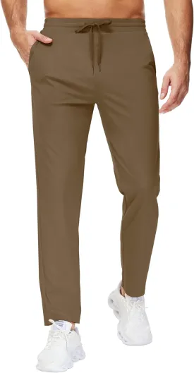 29"/34"/36" Inseam Men's Sweatpants with Zipper Pockets Men Joggers Running Workout Athletic Gym Track Tall Pants