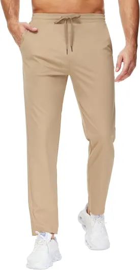 29"/34"/36" Inseam Men's Sweatpants with Zipper Pockets Men Joggers Running Workout Athletic Gym Track Tall Pants
