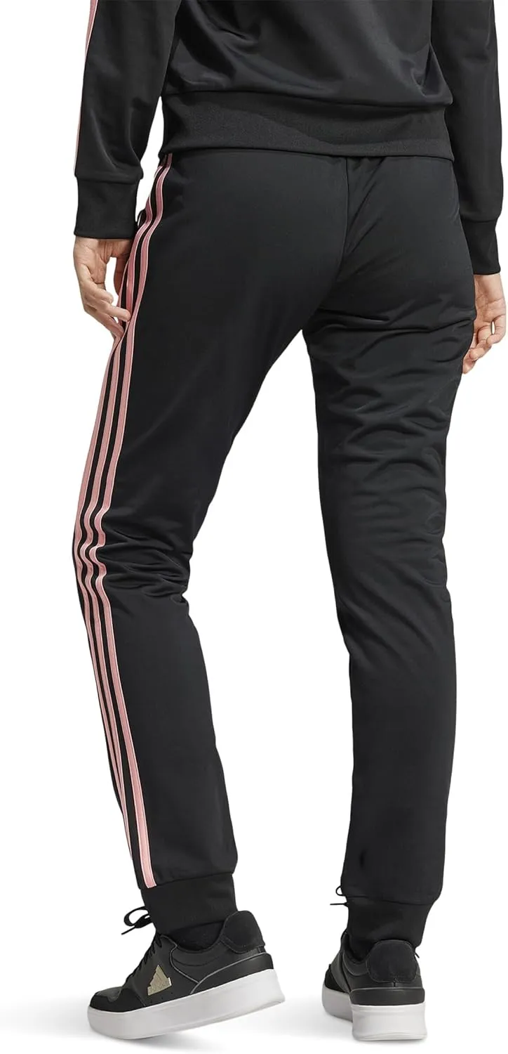 adidas Women's Essentials Warm-up Slim Tapered 3-Stripes Track Pants