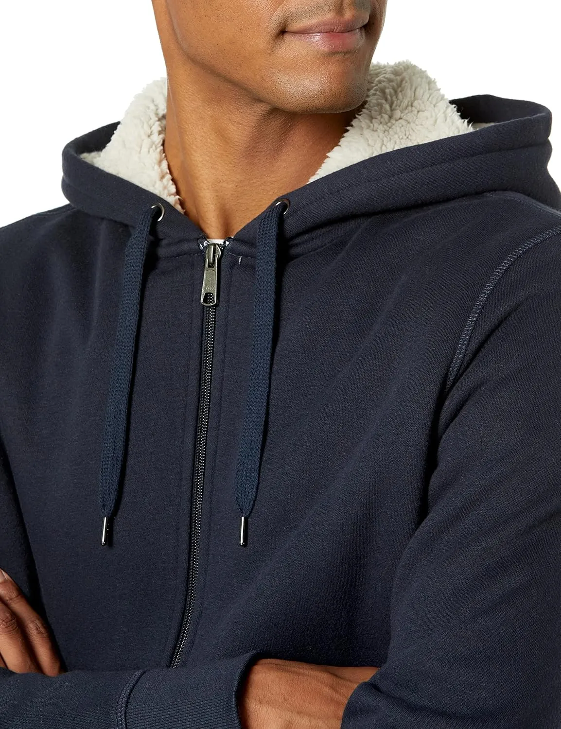 Amazon Essentials Hoodie For Men, Sherpa-Lined Full-Zip Fleece Sweatshirt