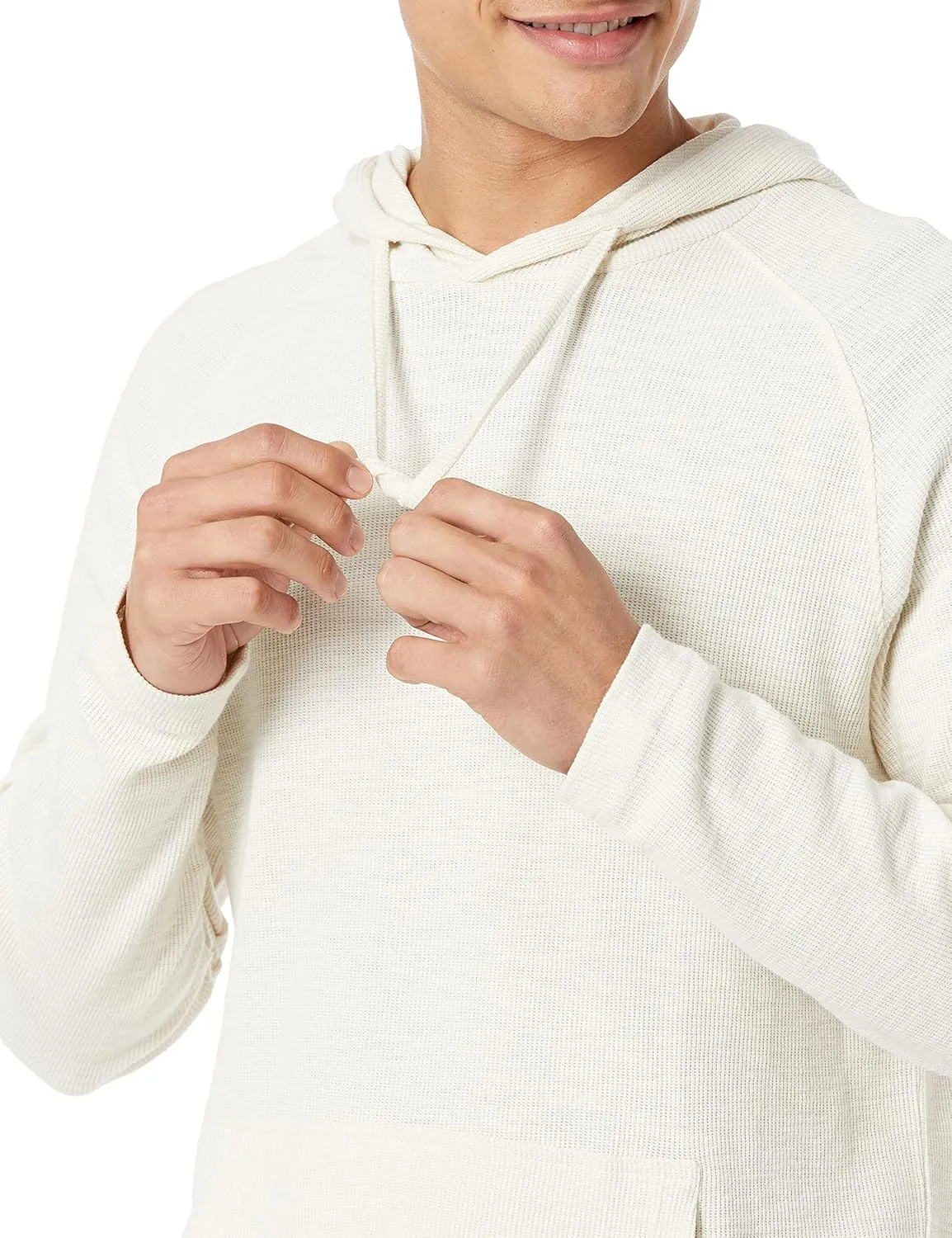 Amazon Essentials Men's Pullover Hoodie, Long-Sleeve Slub Thermal (Previously GoodThreads)
