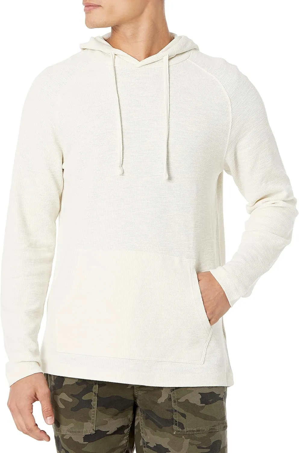 Amazon Essentials Men's Pullover Hoodie, Long-Sleeve Slub Thermal (Previously GoodThreads)