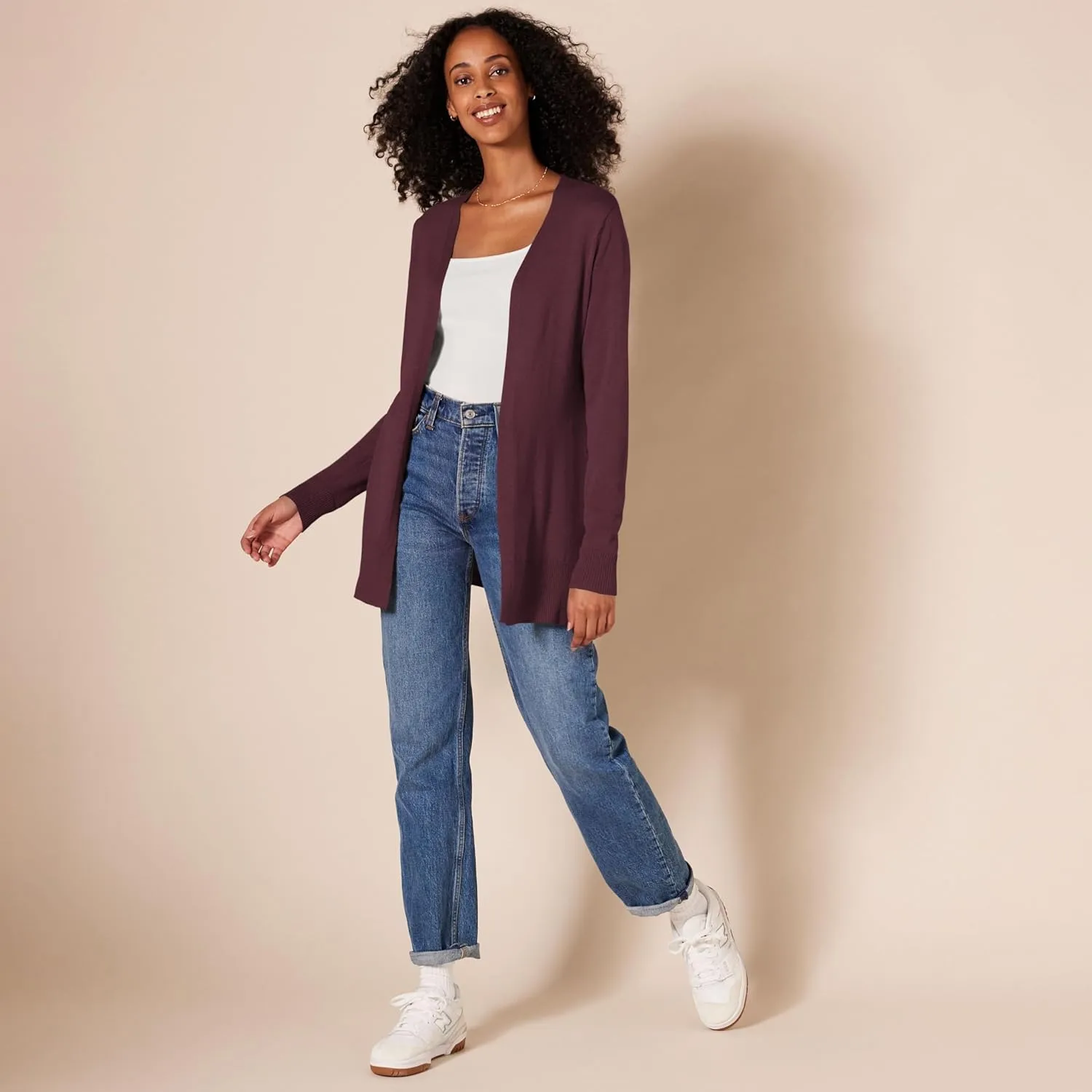 Amazon Essentials Women's Lightweight Open-Front Cardigan Sweater (Available in Plus Size)