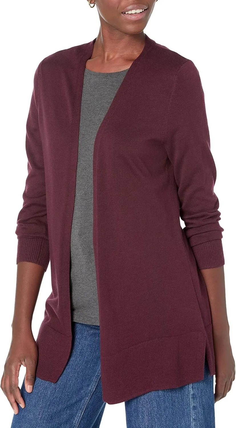 Amazon Essentials Women's Lightweight Open-Front Cardigan Sweater (Available in Plus Size)