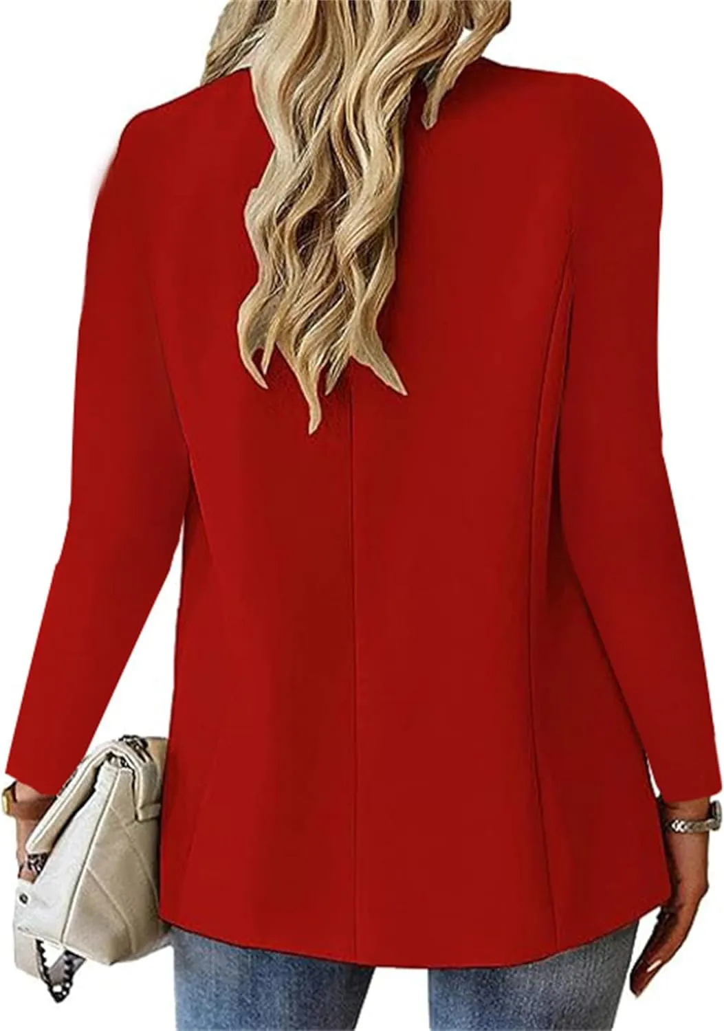 Blazers for Women Dressy Casual Long Sleeve Work Jacket Trendy Spring Fashion Blazer Suit Jackets Open Front Cardigan