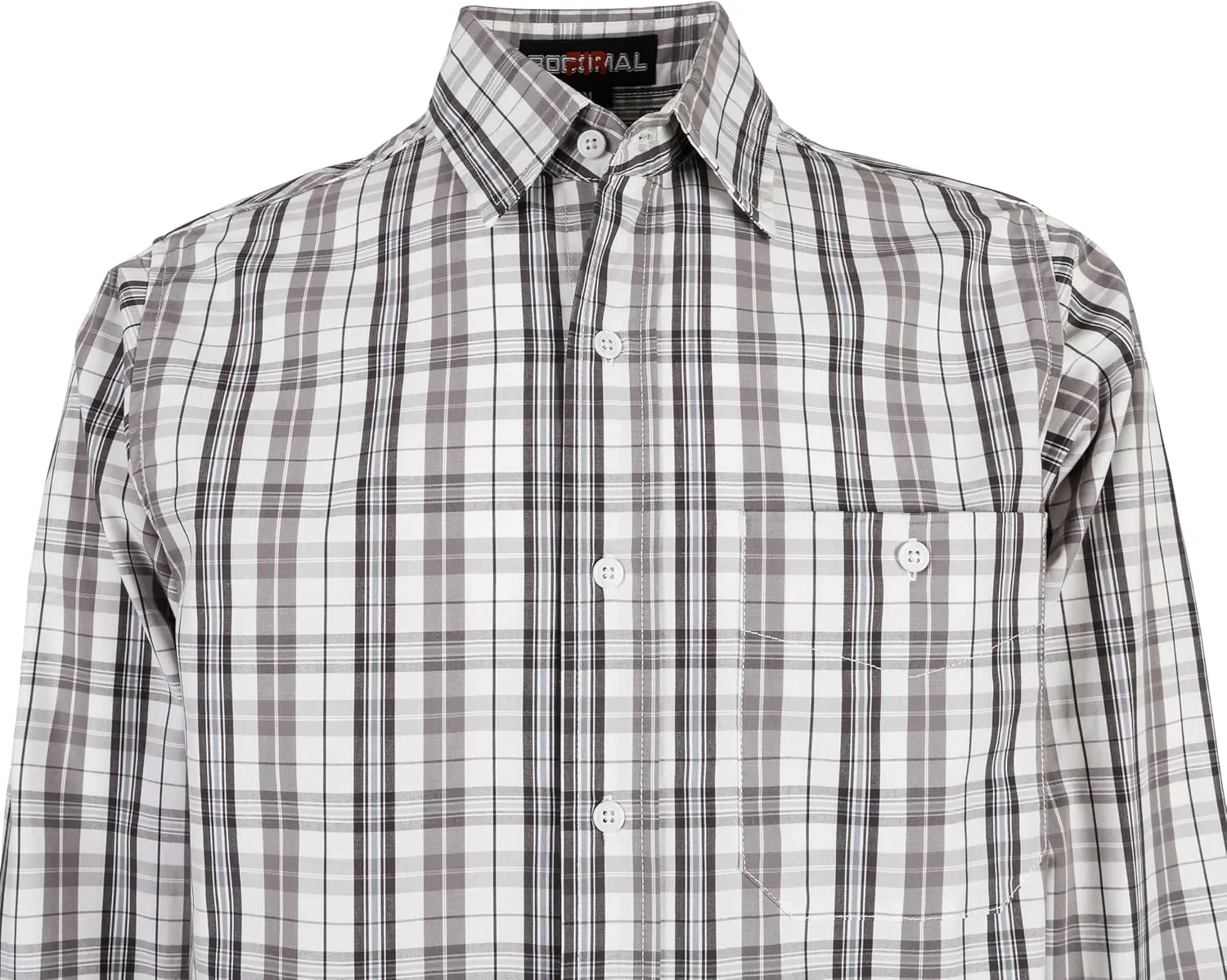 BOCOMAL FR Shirts Plaid 4.5oz Lightweight for Summer Flame Resistant Men's Fire Retardant Shirt-CAT1