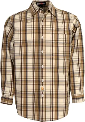 BOCOMAL FR Shirts Plaid 4.5oz Lightweight for Summer Flame Resistant Men's Fire Retardant Shirt-CAT1