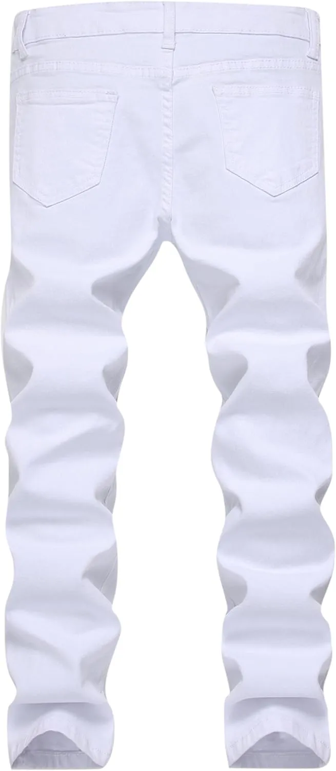 Boy's Skinny Fit Stretch Fashion Jeans Pants