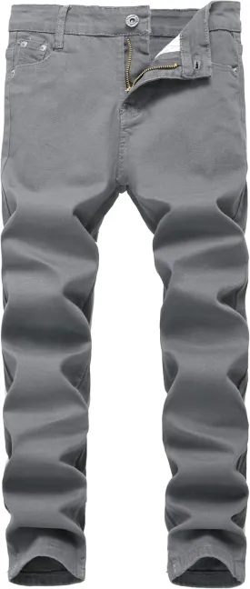Boy's Skinny Fit Stretch Fashion Jeans Pants