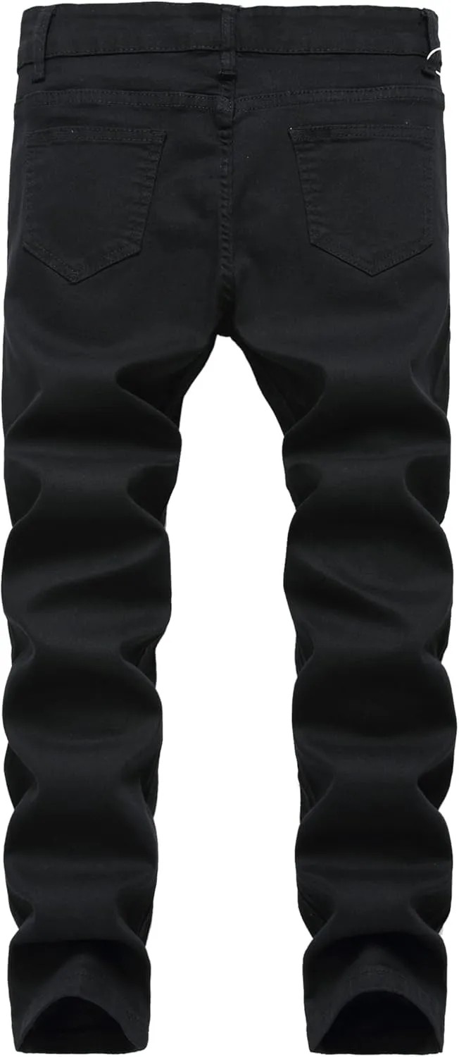 Boy's Skinny Fit Stretch Fashion Jeans Pants