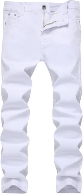 Boy's Skinny Fit Stretch Fashion Jeans Pants