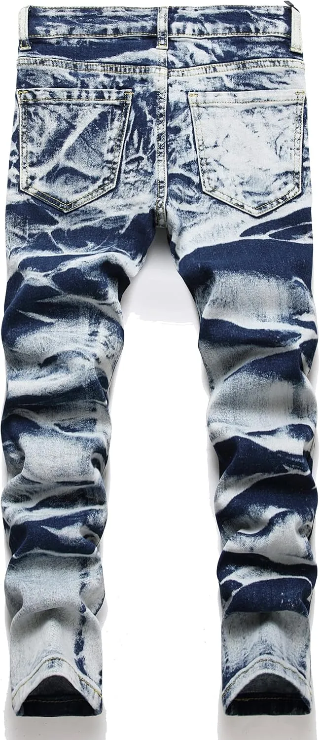 Boy's Skinny Fit Stretch Fashion Jeans Pants