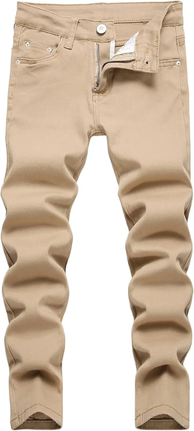 Boy's Skinny Fit Stretch Fashion Jeans Pants