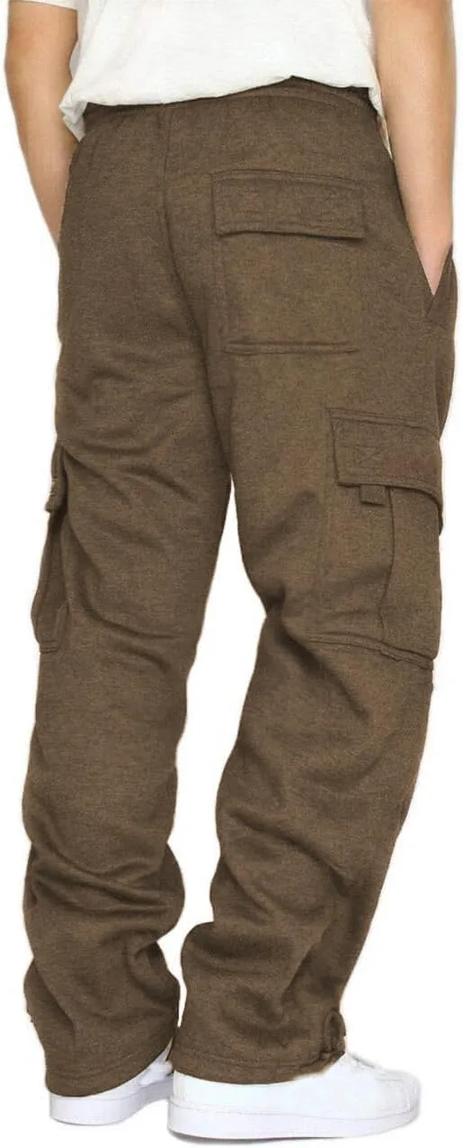 CEHT Men's Cargo Sweatpants Joggers Casual Pants with Pockets for Hiking Athletic Workout