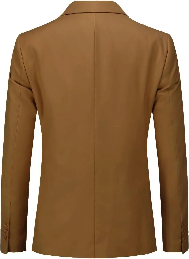 Cloudstyle Men's Suit Jacket One Button Slim Fit Sport Coat Business Daily Blazer
