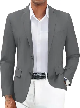 COOFANDY Mens Casual Blazer Slim Fit Suit Jacket Two Button Lightweight Sport Coat