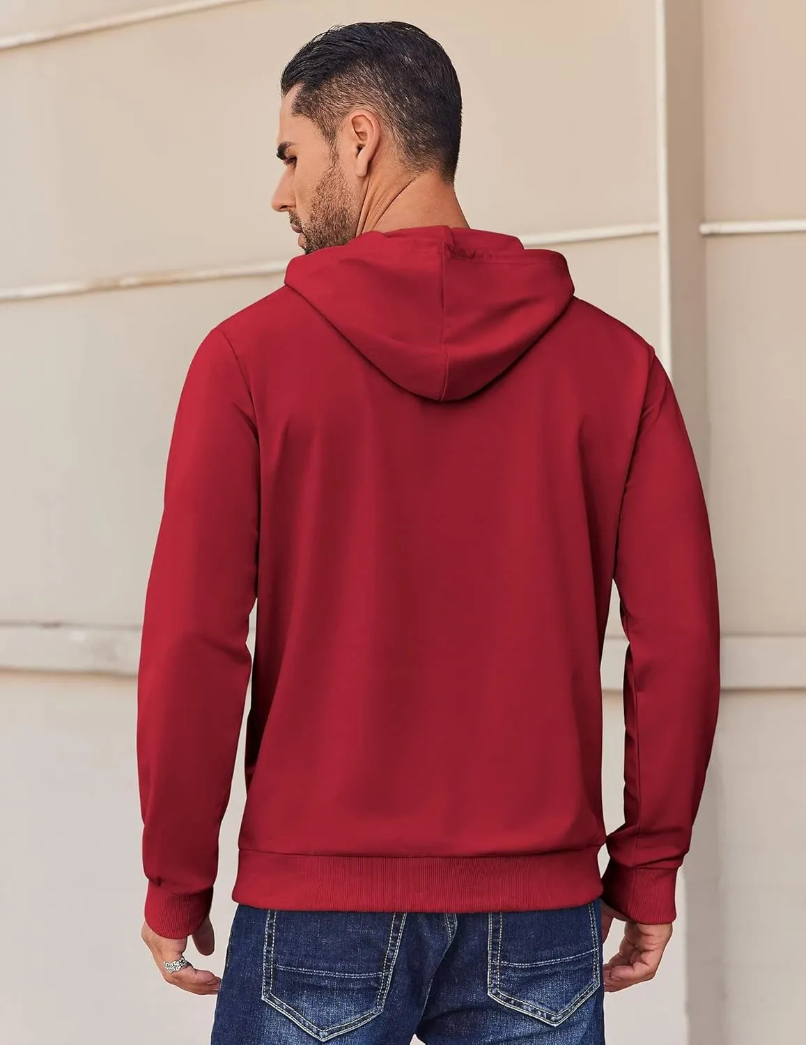 COOFANDY Mens Hoodies Pullover Long Sleeve Casual Fashion Sweatshirts Drawstring Gym Hooded Shirt with Kanga Pocket
