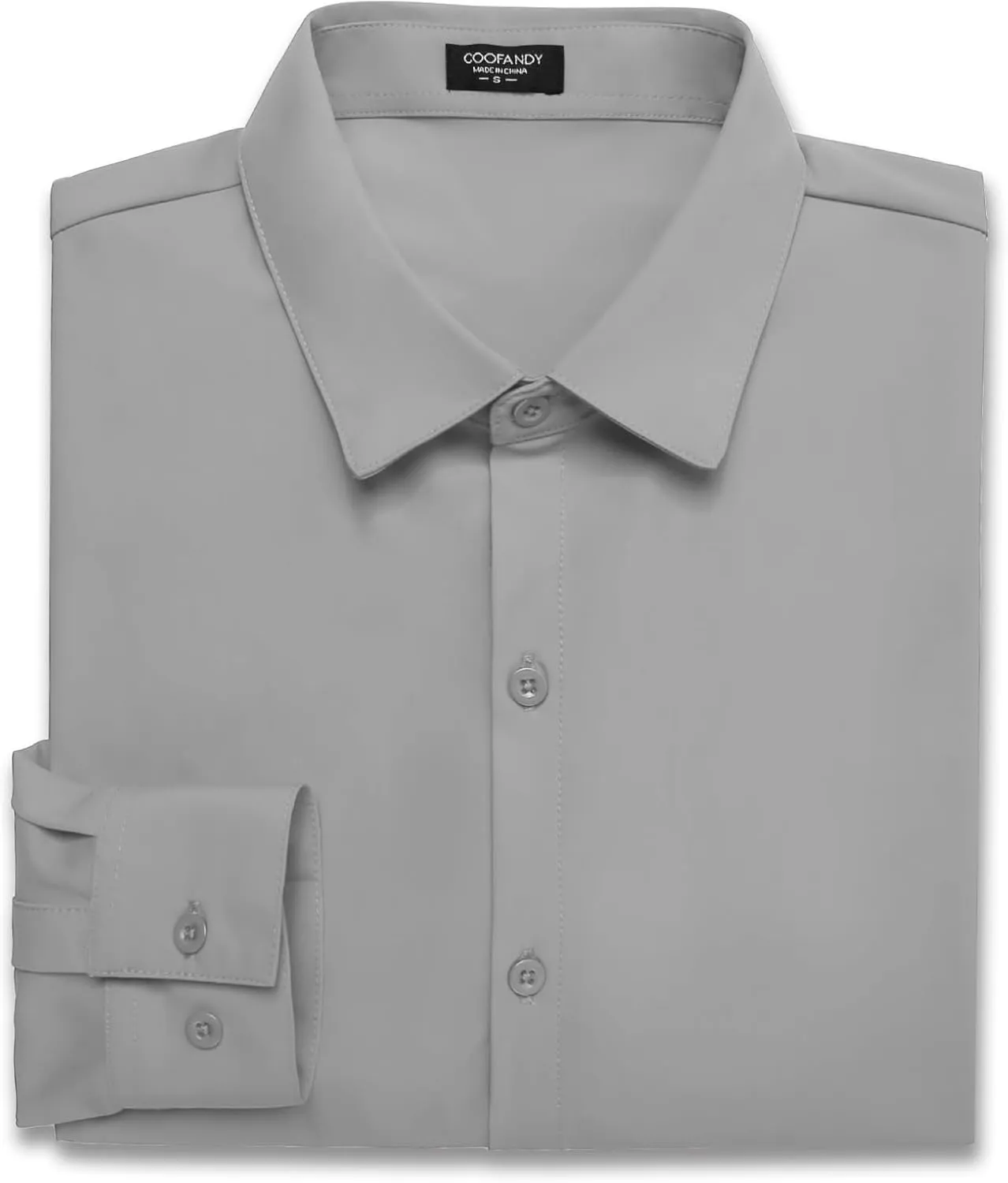 COOFANDY Men's Muscle Fit Dress Shirts Wrinkle-Free Long Sleeve Casual Button Down Shirts