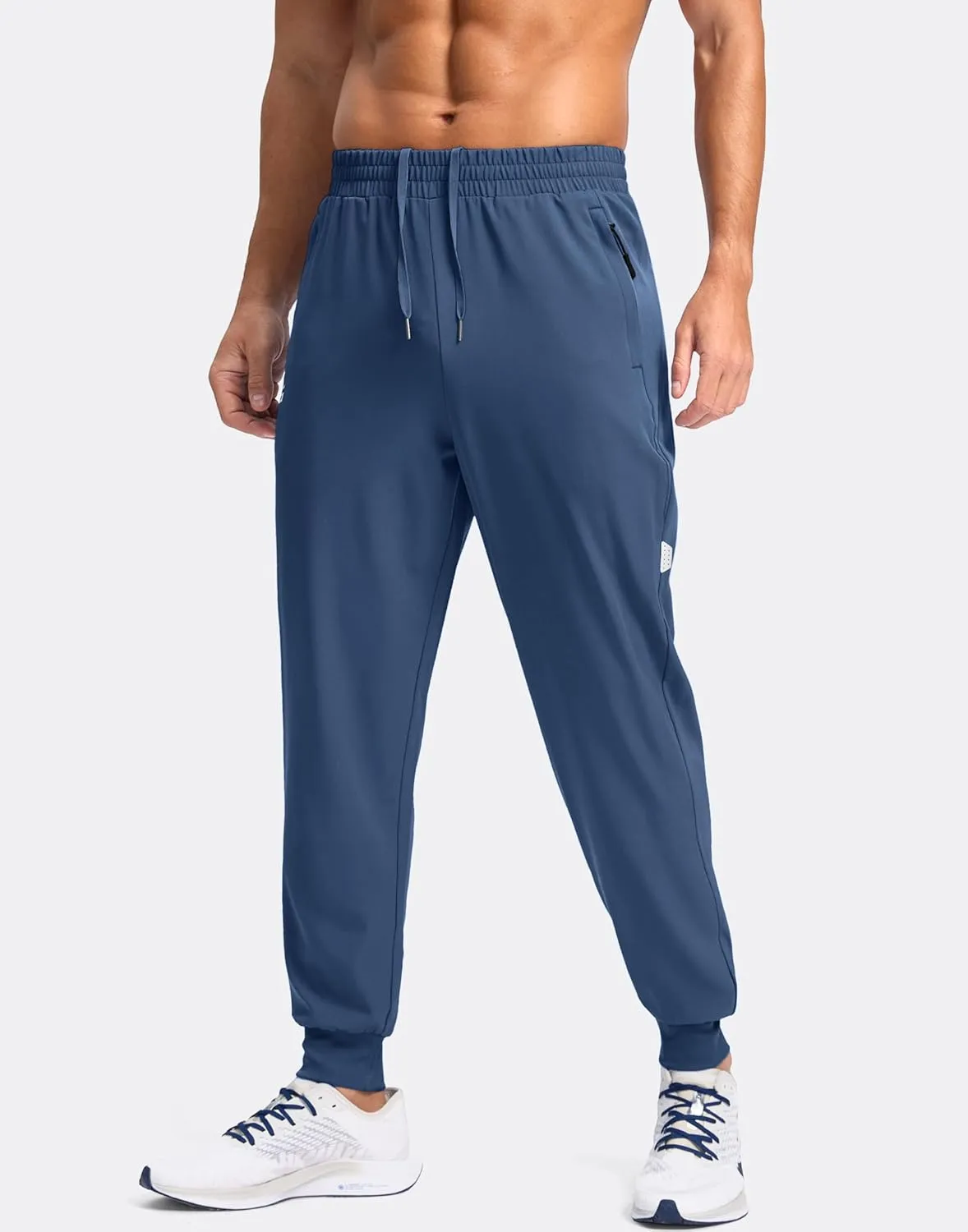 G Gradual Men's Joggers with Zipper Pockets Lightweight Athletic Workout Pants Quick Dry Sweatpants for Men Running Hiking
