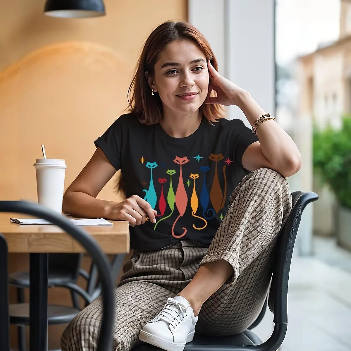 Graphic Tees for Women Cute Funny Animal Graphic T-Shirt Teen Girls Summer Short Sleeve Casual Tops Trendy