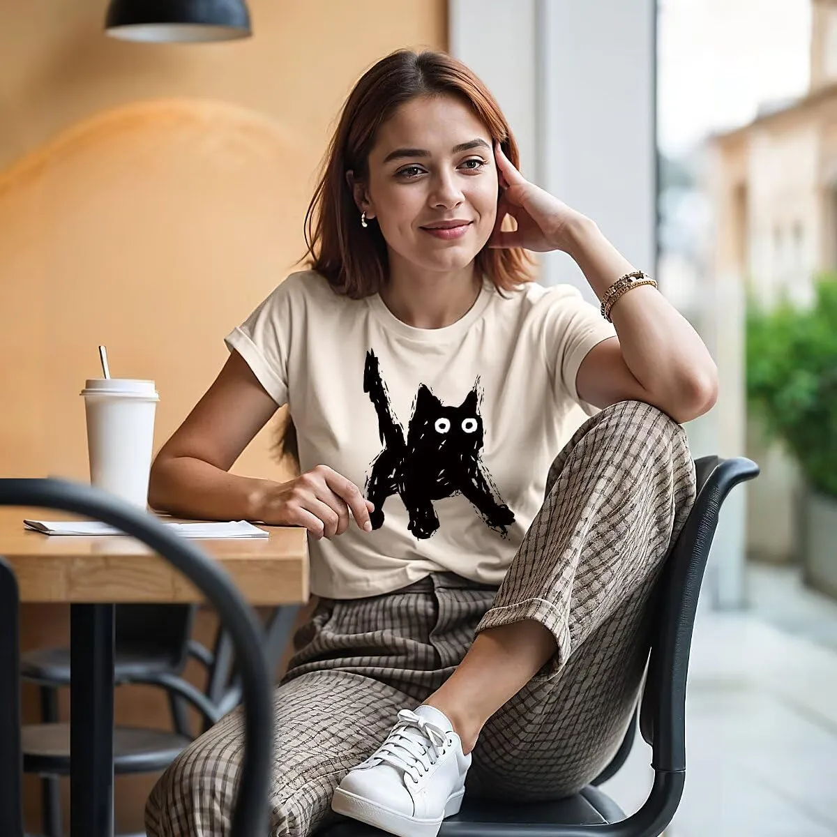 Graphic Tees for Women Cute Funny Animal Graphic T-Shirt Teen Girls Summer Short Sleeve Casual Tops Trendy