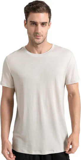 innotree Merino Wool T Shirts for Men - 100% Organic Odor Resistance Merino Wool Undershirt Hiking Travel Base Layer T-Shirt