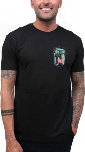 INTO THE AM Graphic Tees for Men S - 4XL Premium Short Sleeve Colorful T-Shirts Trippy Space Designs