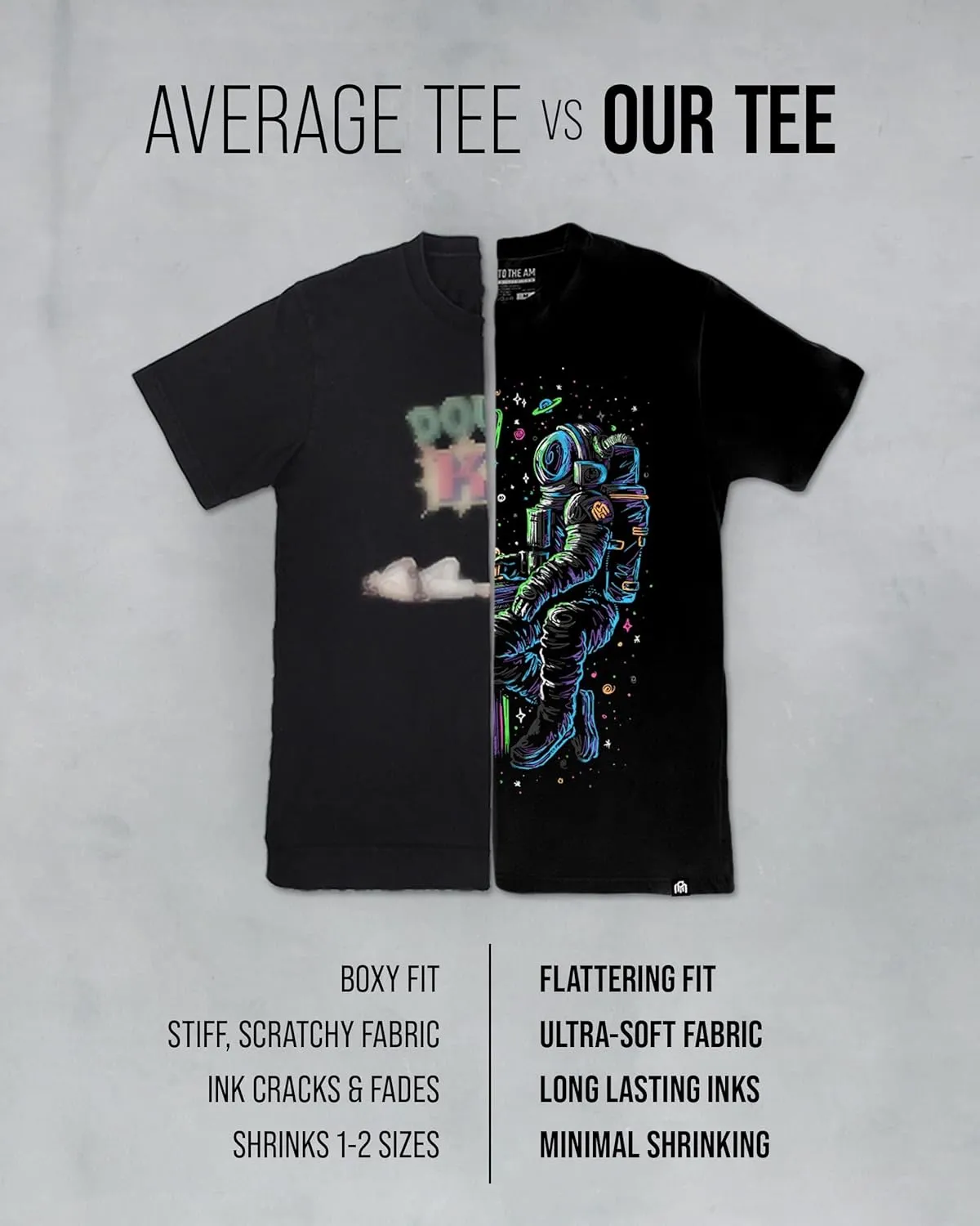 INTO THE AM Graphic Tees for Men S - 4XL Premium Short Sleeve Colorful T-Shirts Trippy Space Designs
