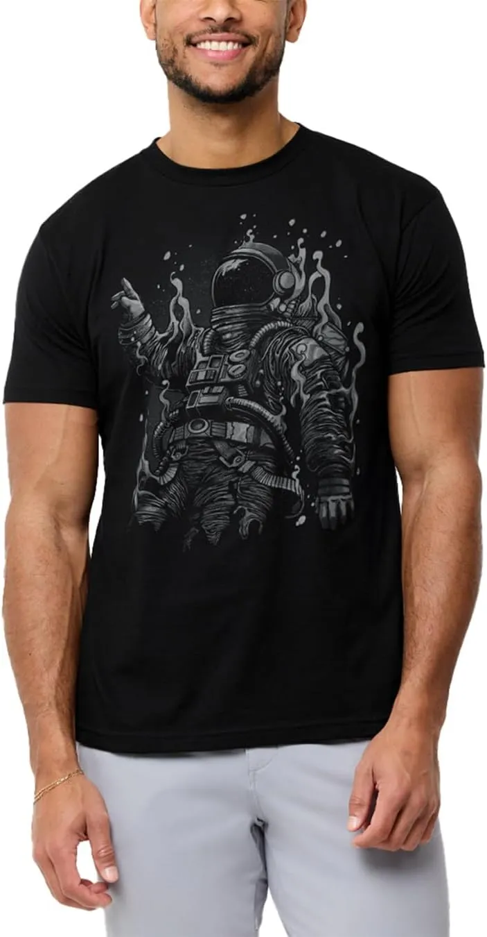 INTO THE AM Graphic Tees for Men S - 4XL Premium Short Sleeve Colorful T-Shirts Trippy Space Designs
