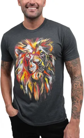 INTO THE AM Graphic Tees for Men S - 4XL Premium Short Sleeve Colorful T-Shirts Trippy Space Designs