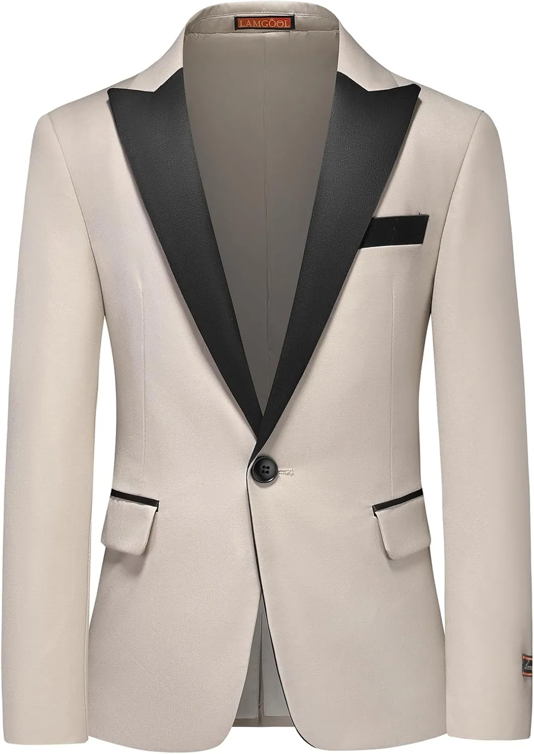 Lamgool Boys Tuxedo Suit 3 Piece Slim Fit Set with Blazer Jacket Vest Pant Kids Formal Outfit for Wedding Prom Size 6-20
