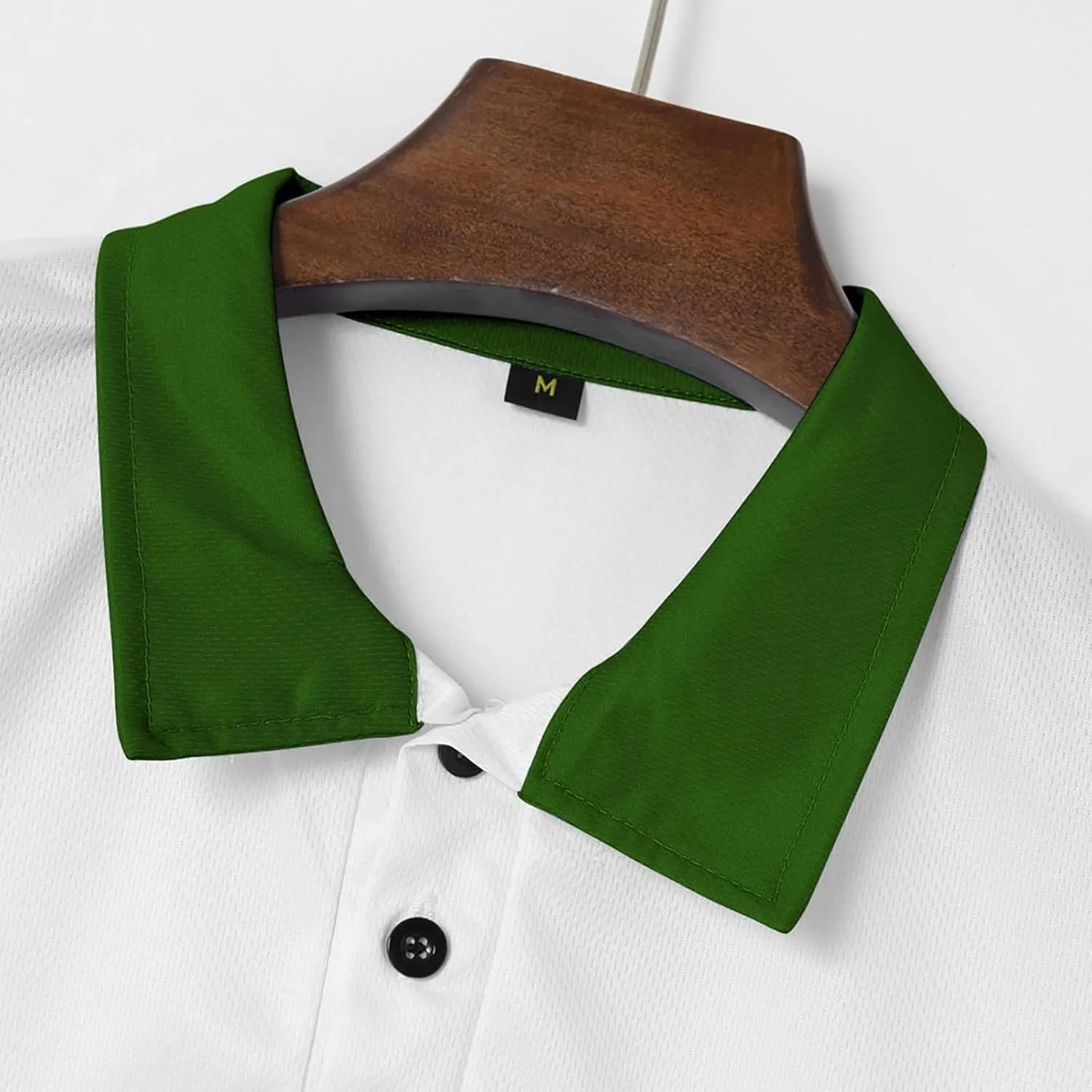 LCMTWX Men's Polo Shirts Fashionable Printed Button Color Blocking Sports T Shirt Slim Fit Tee Shirts for Men Casual