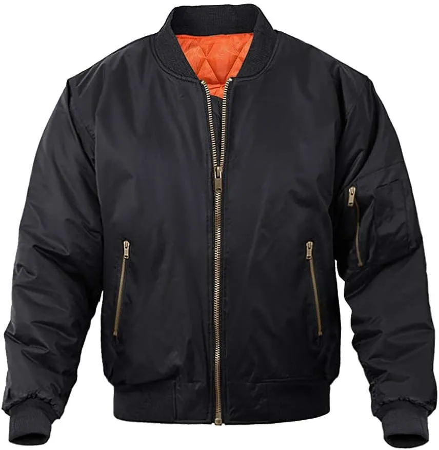 MAGNIVIT Men's Bomber Jacket Casual Fall Winter Military Jacket and Coats Outwear