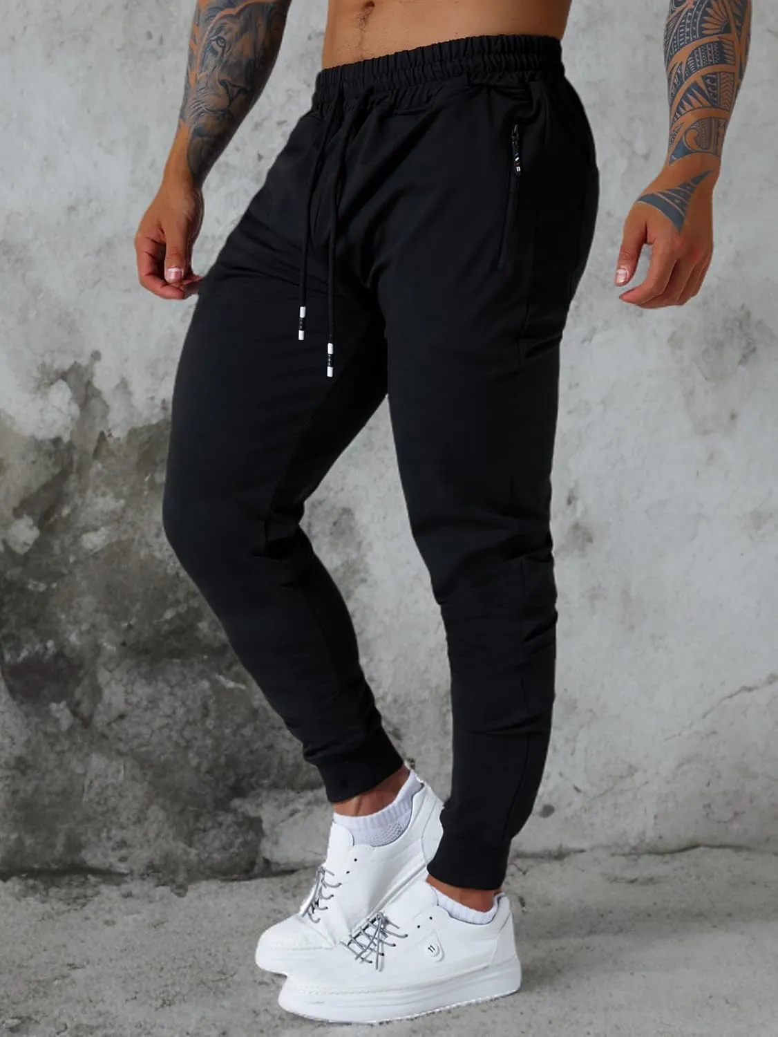 Mens Jogging Casual Pants Joggers Sweatpants Active Athletic Workout Sweatpants for Men