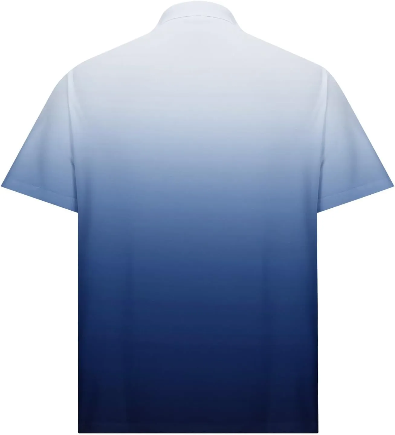 Mens Polo Shirts Short Sleeve Sport Golf Tennis T Shirt Quick Dry Athletic Workout Polo Shirt Gradient Blouse