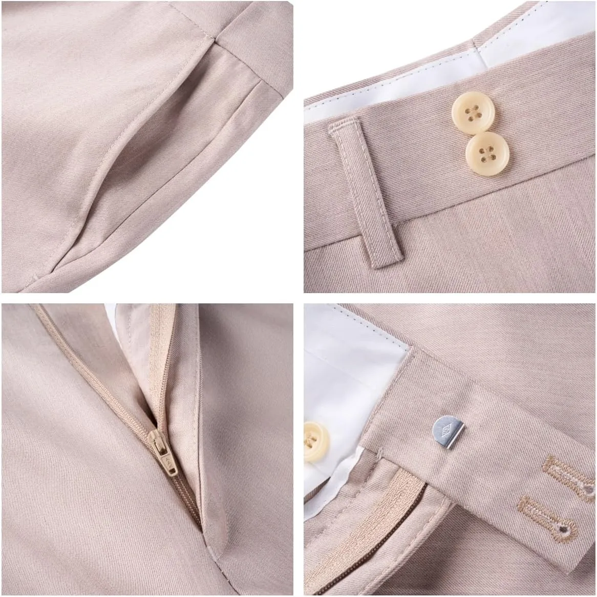 Men's Slim Fit 2 Piece Suit Double Breasted Business Wedding Prom Tuxedo Suits Blazer & Pants Set