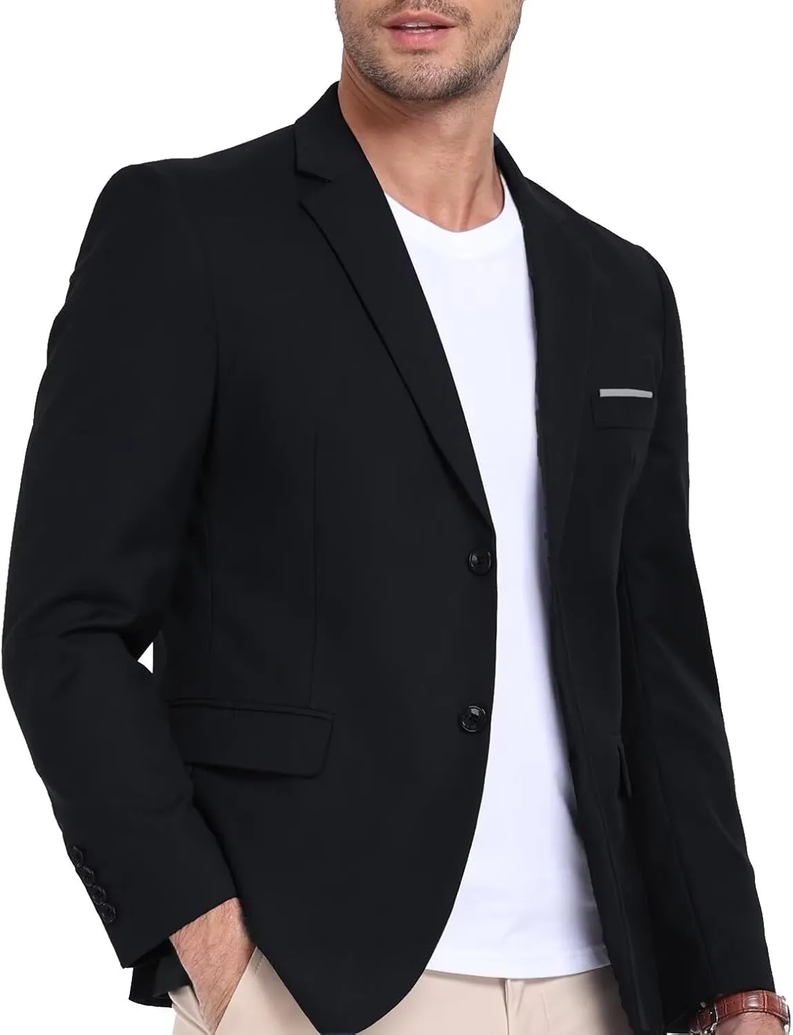 Mens Suit Jacket Slim Fit Blazer for Men Business Suit Blazer Lightweight Casual Sport Coats for Daily Summer Wedding