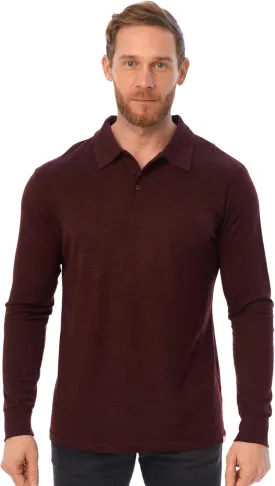 Merino Wool Polo Shirt Men - Anti-Odor 100% Merino Wool Shirts for Men Short Sleeve and Long Sleeve Breathable Polo