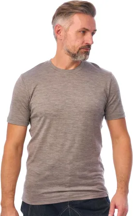 Merino Wool T-Shirt Mens - Short Sleeve Merino Wool Shirts for Men Sport Lightweight Thermal Base Layer Hiking Tshirt