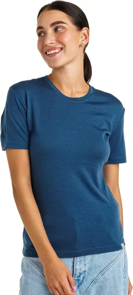Merino.tech Merino Wool Shirt Women - 100% Merino Wool Base Layer Women Short Sleeve Tee