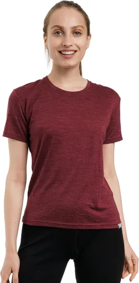 Merino.tech Merino Wool Shirt Women - 100% Merino Wool Base Layer Women Short Sleeve Tee