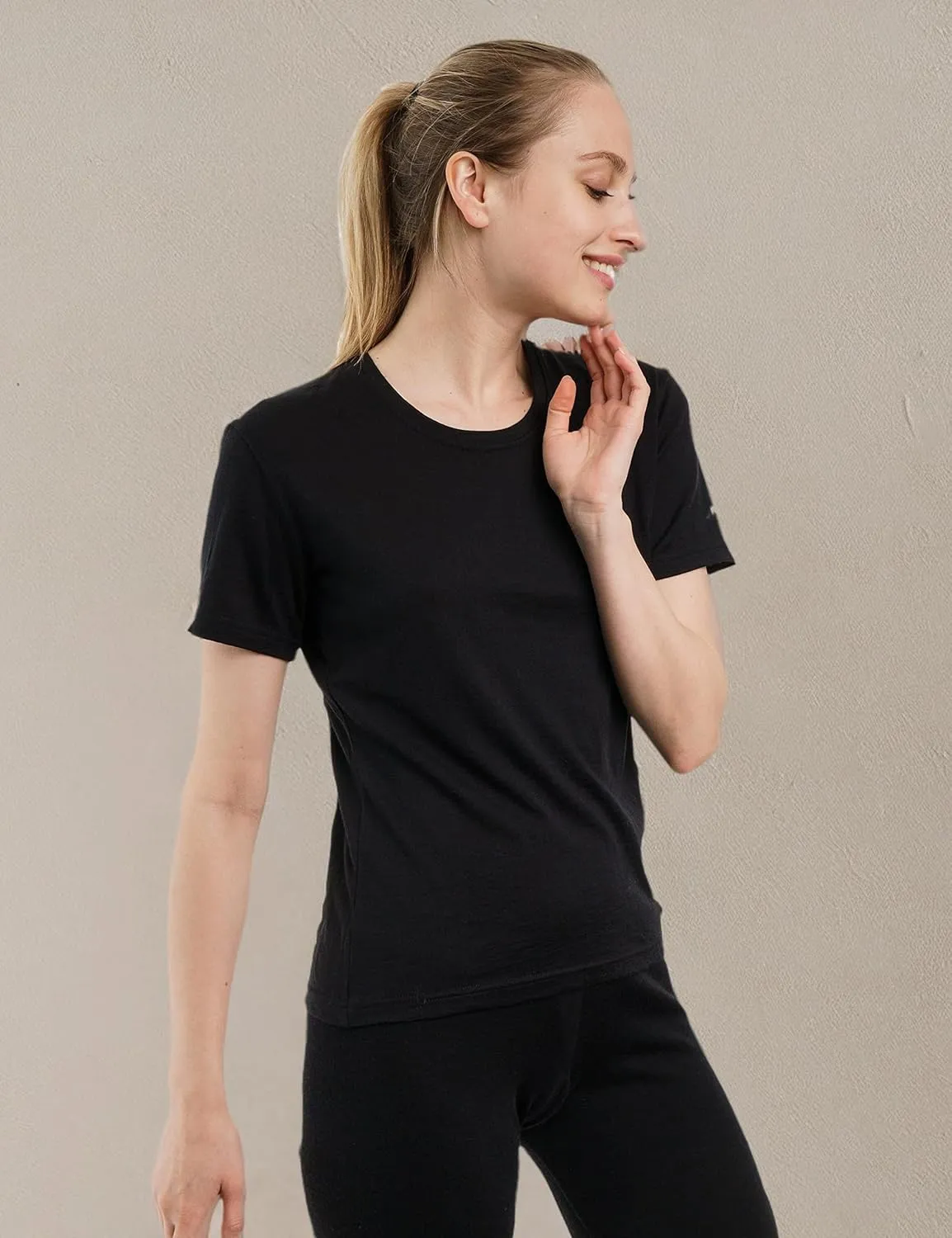 Merino.tech Merino Wool Shirt Women - 100% Merino Wool Base Layer Women Short Sleeve Tee