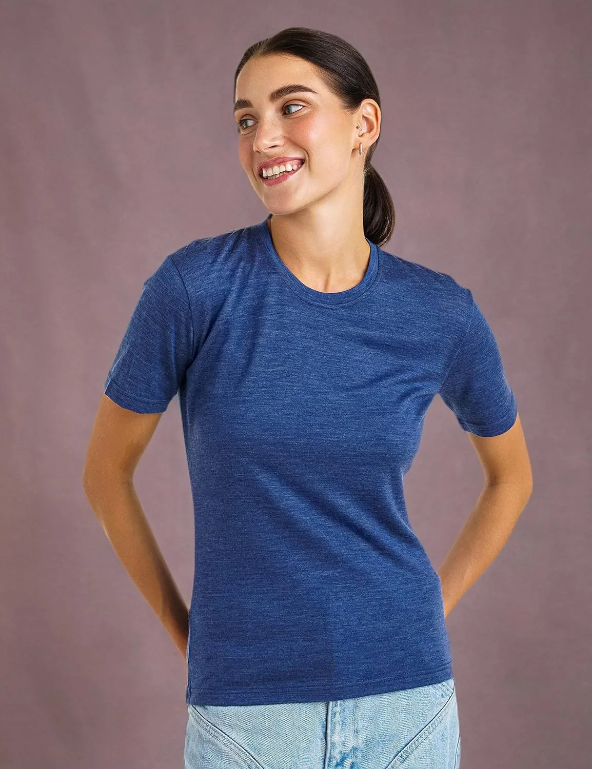 Merino.tech Merino Wool Shirt Women - 100% Merino Wool Base Layer Women Short Sleeve Tee