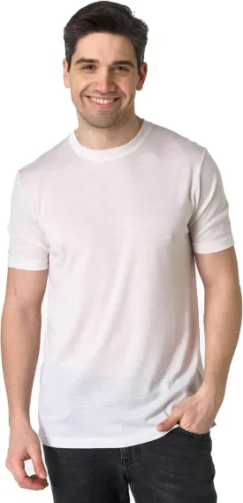 Merino.tech Merino Wool T-Shirt Mens - 100% Organic Merino Wool Undershirt Lightweight Base Layer