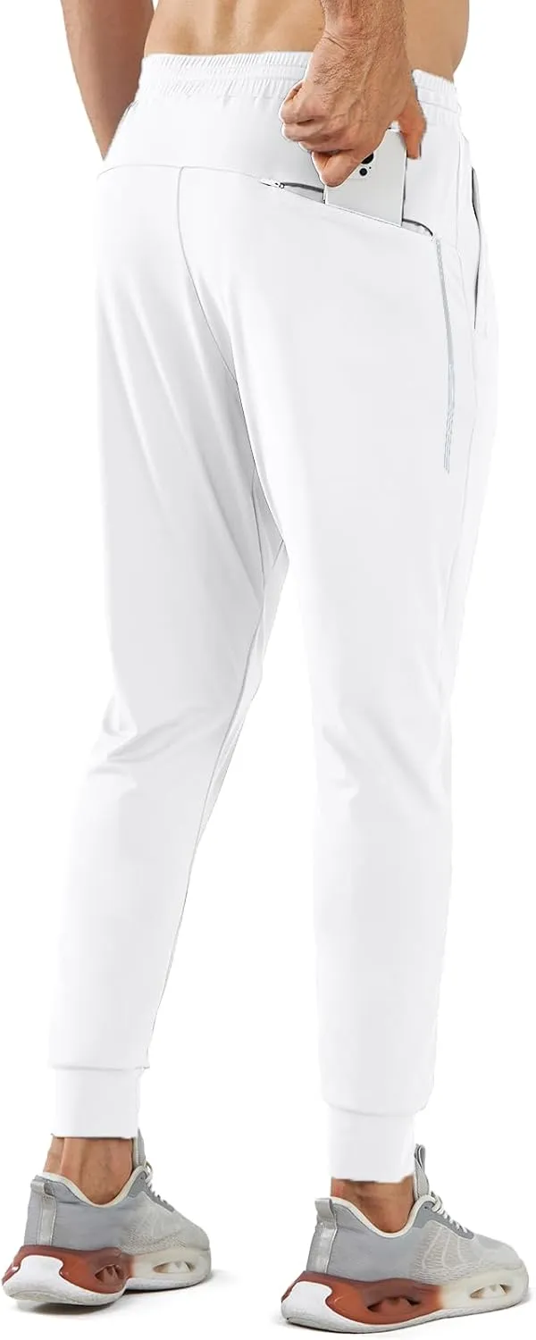 NORTHYARD Men's Joggers Pants with Zipper Pockets Tapered Athletic Workout Running Sweatpants for Men