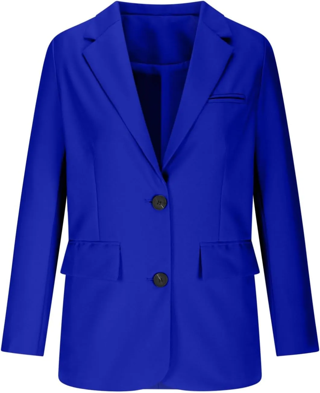 Plain Color Suit Blazers for Women Business Casual Fall Coats Office Attire Blazer Jackets with Shoulder Pad