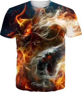 RAISEVERN Mens T-Shirts Cool Novelty Crewneck Short Sleeve Funny Graphic Top Casual Tees for Women