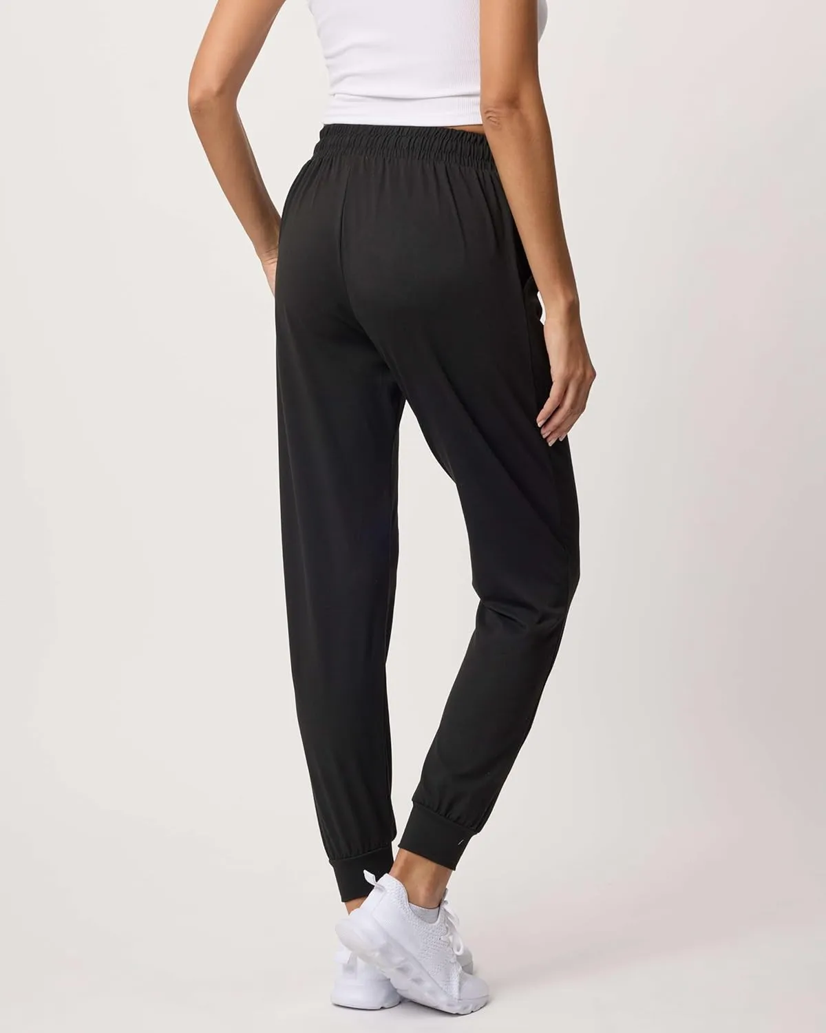 Real Essentials 3 Pack: Women's Ultra-Soft Lounge Joggers Sweatpants Athletic Yoga Pants with Pockets (Available in Plus)