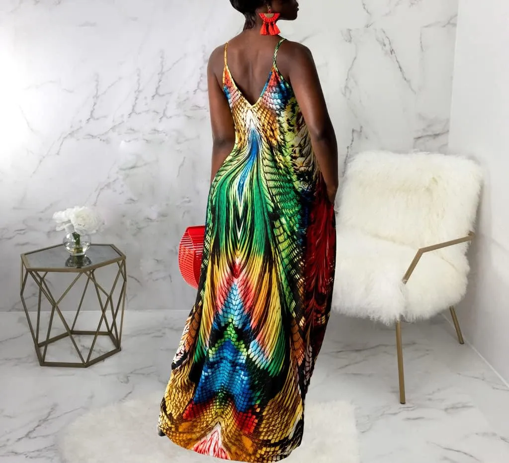 SheKiss 2025 Women's Casual Summer Floral Long Maxi Dresses Floor Length Sleeveless Plus Size Sundresses